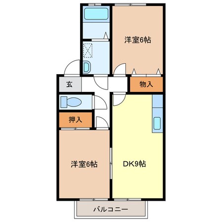 御殿場レジデンスⅡの物件間取画像